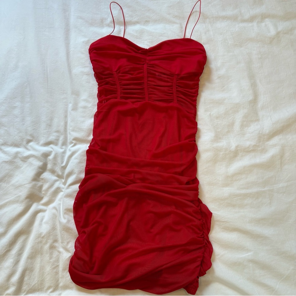 *NWT* Superdown Kambella Ruched Mini Dress
